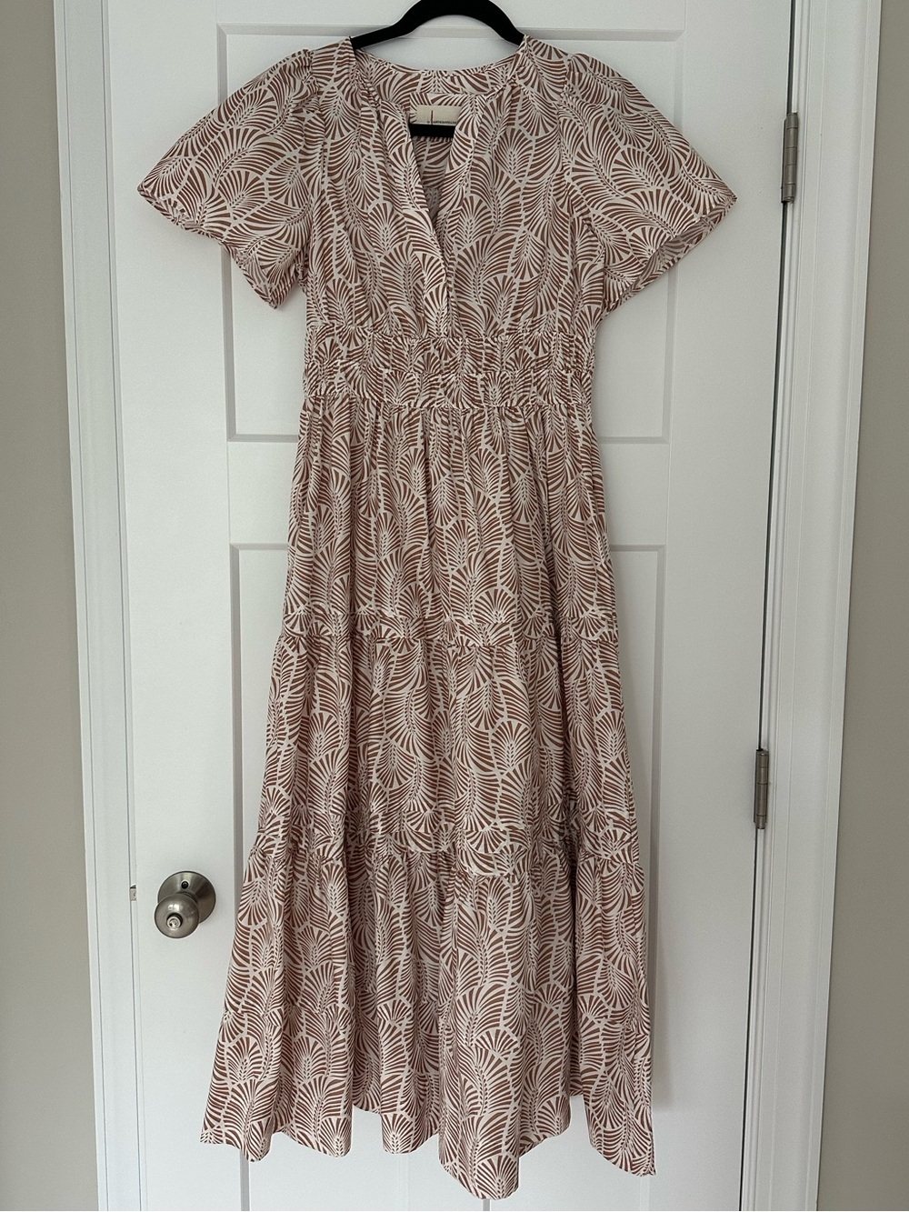 NWT Anthropologie Somerset Maxi Dress in Sand (XS Petite)